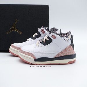 NEW Jordan 3 Retro Sneakers FQ9175-100 White/Anthracite